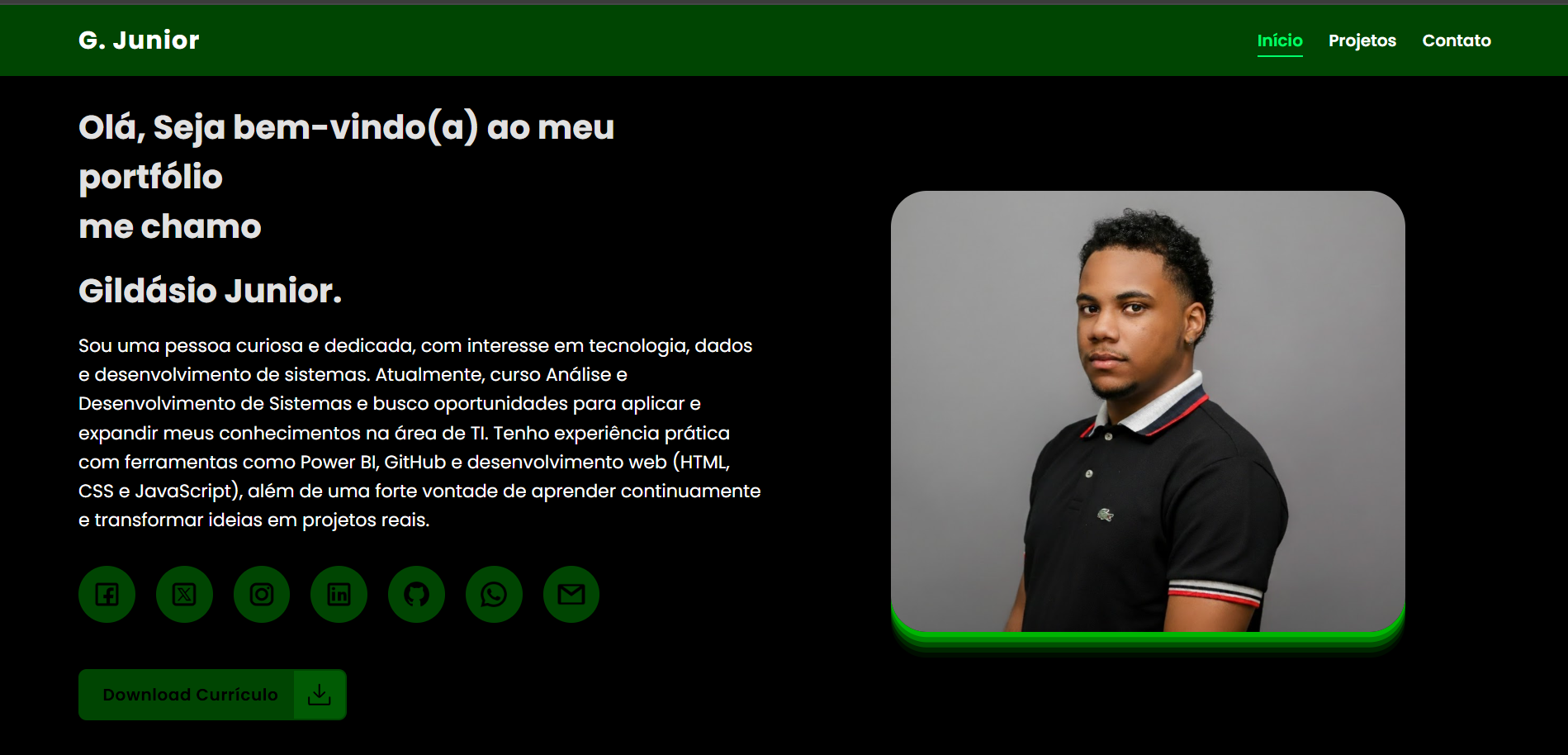 Imagem 1 do Portfólio Pessoal